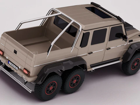 AMG G63 Brabus 6x6 2015 3D Model