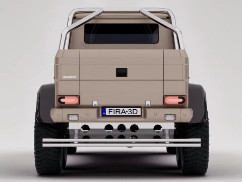 AMG G63 Brabus 6x6 2015 3D Model