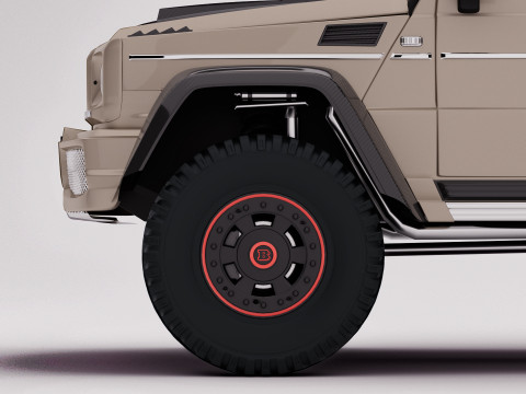 AMG G63 Brabus 6x6 2015 3D 模型