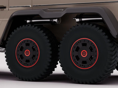 AMG G63 Brabus 6x6 2015 3D Model