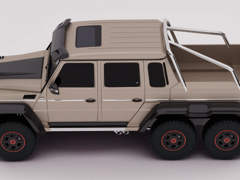 AMG G63 Brabus 6x6 2015 3D 模型