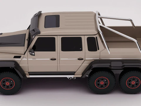 AMG G63 Brabus 6x6 2015 3D Model