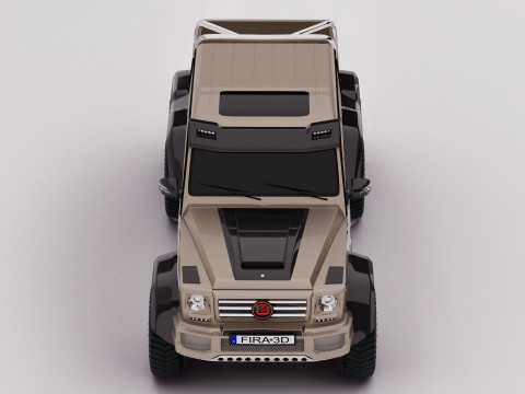 AMG G63 Brabus 6x6 2015 3D 模型