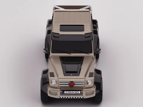 AMG G63 Brabus 6x6 2015 3D Model
