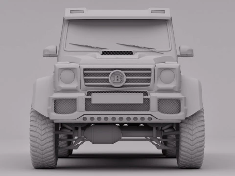 AMG G63 Brabus 6x6 2015 3D Model