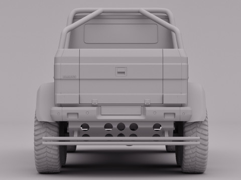 AMG G63 Brabus 6x6 2015 3D 模型