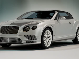 Bentley Continental decappottabile 2018 Modello 3D