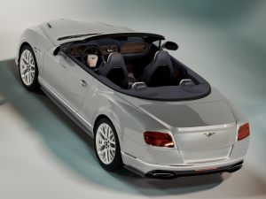 Bentley Continental Convertible 2018 3D 模型