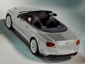 Bentley Continental Convertible 2018 3D Model