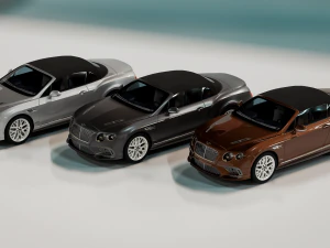 Bentley Continental Convertible 2018 3D Model