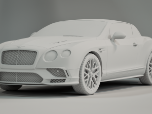 Bentley Continental Convertible 2018 3D 模型