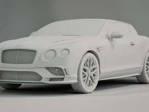 Bentley Continental Convertible 2018 3D Model