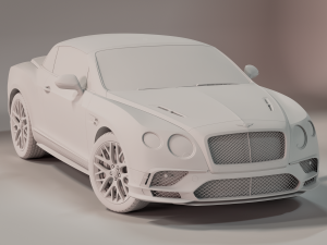 Bentley Continental Convertible 2018 3D 模型