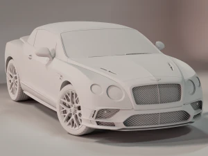 Bentley Continental Convertible 2018 3D Model