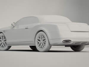 Bentley Continental Convertible 2018 3D 模型