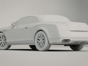 Bentley Continental Convertible 2018 3D Model