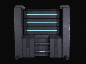Sci-Fi Modular Wall Panels Pack 3Dモデル