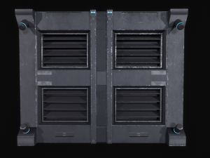 Sci-Fi Modular Wall Panels Pack 3Dモデル