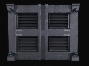 Sci-Fi Modular Wall Panels Pack 3D Model