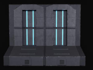 Sci-Fi Modular Wall Panels Pack 3Dモデル