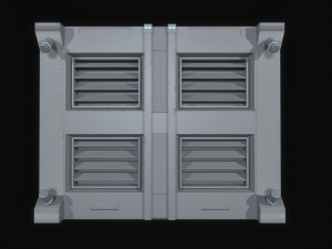 Sci-Fi Modular Wall Panels Pack 3Dモデル