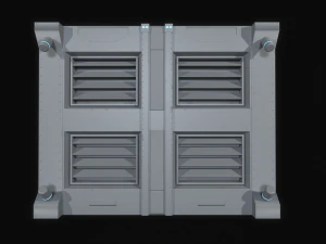 Sci-Fi Modular Wall Panels Pack 3D Model