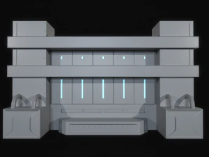 Sci-Fi Modular Wall Panels Pack 3D Model