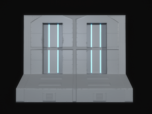 Sci-Fi Modular Wall Panels Pack 3Dモデル