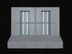 Sci-Fi Modular Wall Panels Pack 3D Model