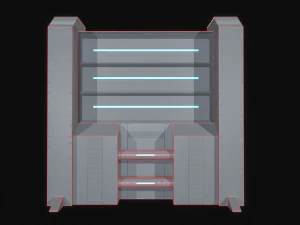 Sci-Fi Modular Wall Panels Pack 3D Model