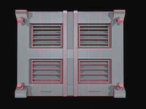 Sci-Fi Modular Wall Panels Pack 3Dモデル