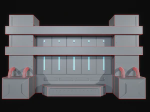 Sci-Fi Modular Wall Panels Pack 3D Model
