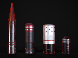 Sci-Fi Bullets Pack Vol 2 3D Model
