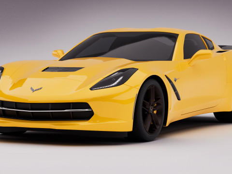 Chevrolet Corvette C7 Stingray 2014 3D Модель