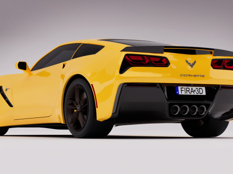 Chevrolet Corvette C7 Stingray 2014 Model 3D