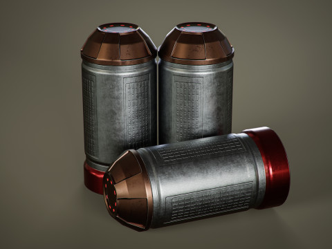Sci-Fi Bullets Pack Vol 3 Model 3D