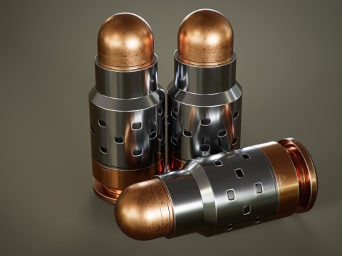 Sci-Fi Bullets Pack Vol 3 Model 3D