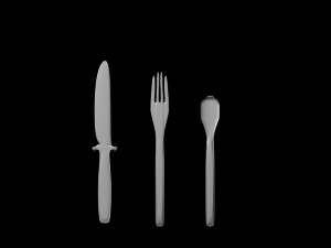 victorian cutlery 3D 모델