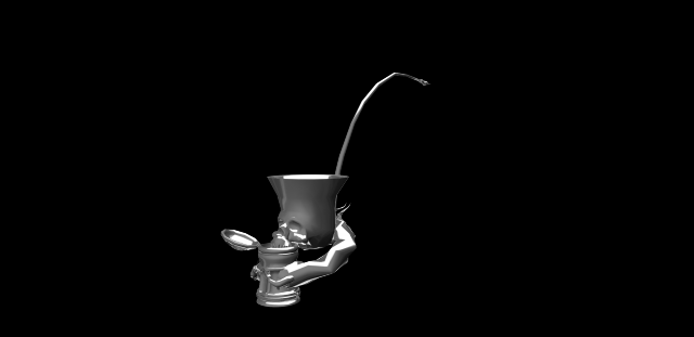 german pipe 3D Model .c4d .max .obj .3ds .fbx .stl .blend 