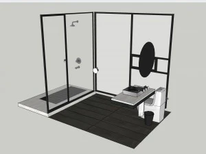 ванная комната-2 3D Модель