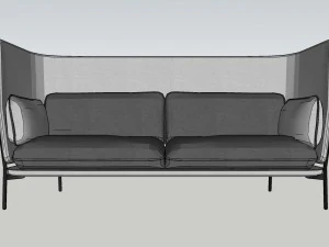 диван02 3D Модель