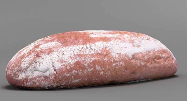 rye bread Model 3D .c4d .max .obj .3ds .fbx .stl .blend 