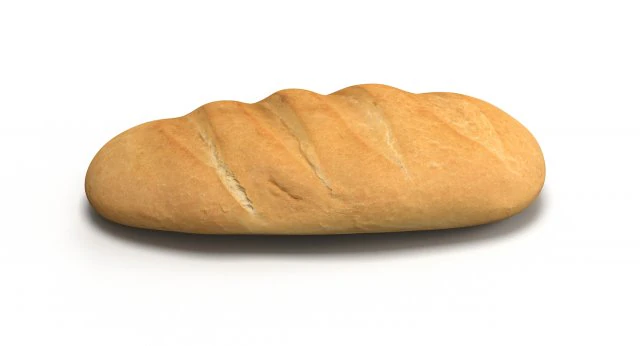 bread 3D Model .c4d .max .obj .3ds .fbx .stl .blend 