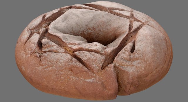 rye bread model Modelo 3D .c4d .max .obj .3ds .fbx .stl .blend 
