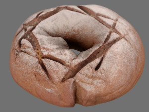 rye bread model Modelo 3D