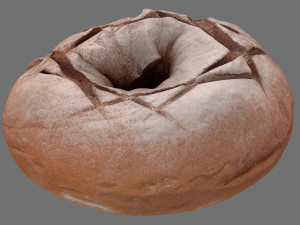 rye bread model Modelo 3D