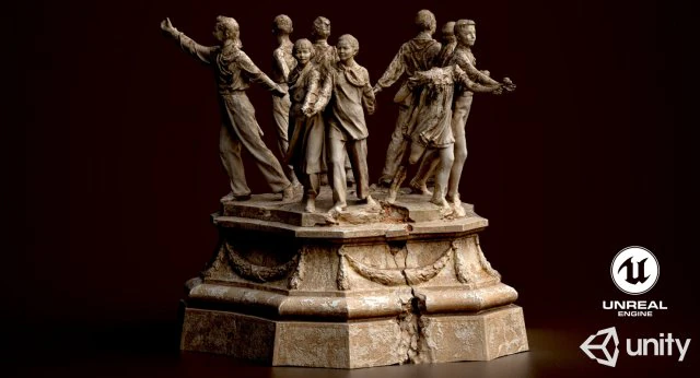 소련 기념물 3D 모델 .c4d .max .obj .3ds .fbx .stl .blend 