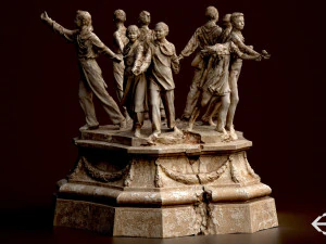 monumento sovietico Modello 3D