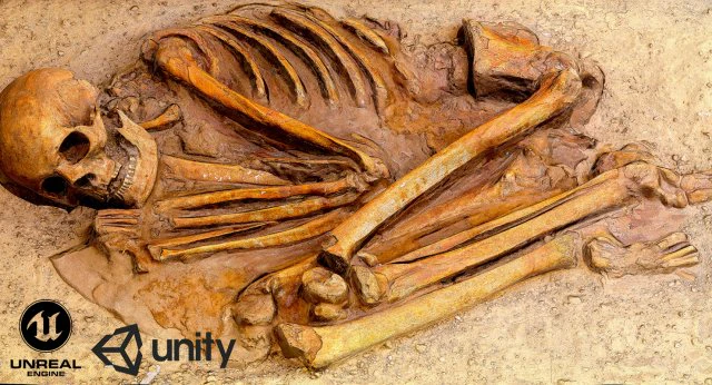 real human skeleton 3D Model .c4d .max .obj .3ds .fbx .stl .blend 