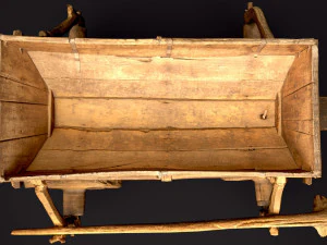 old wooden cart 3D Model